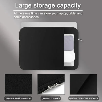 Laptop Sleeve Bag Case - Protective Notebook Cover for MacBook Air Pro 13-15.6 Inch, Lenovo, Dell, HP & More
