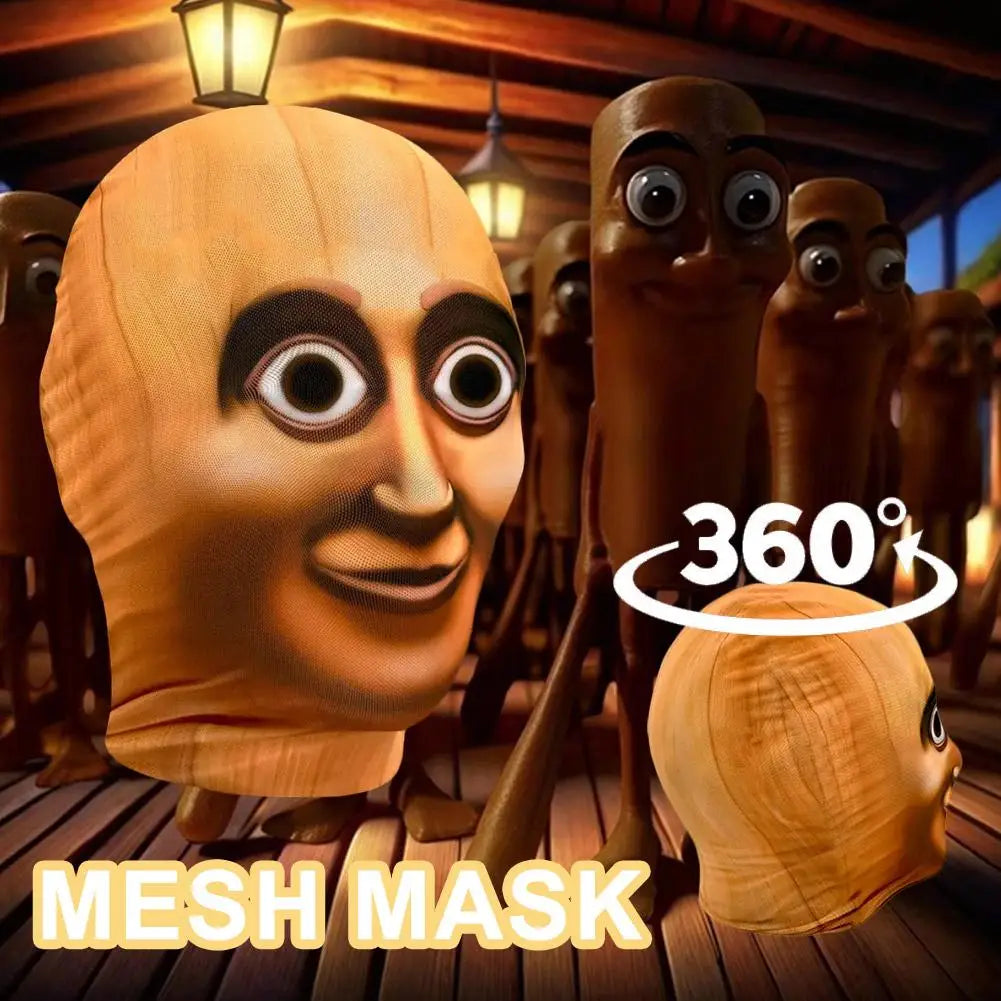 3D Printed Full Face Mask - Visual Mesh Balaclava Cosplay Prop Role Playing Costume Headgear