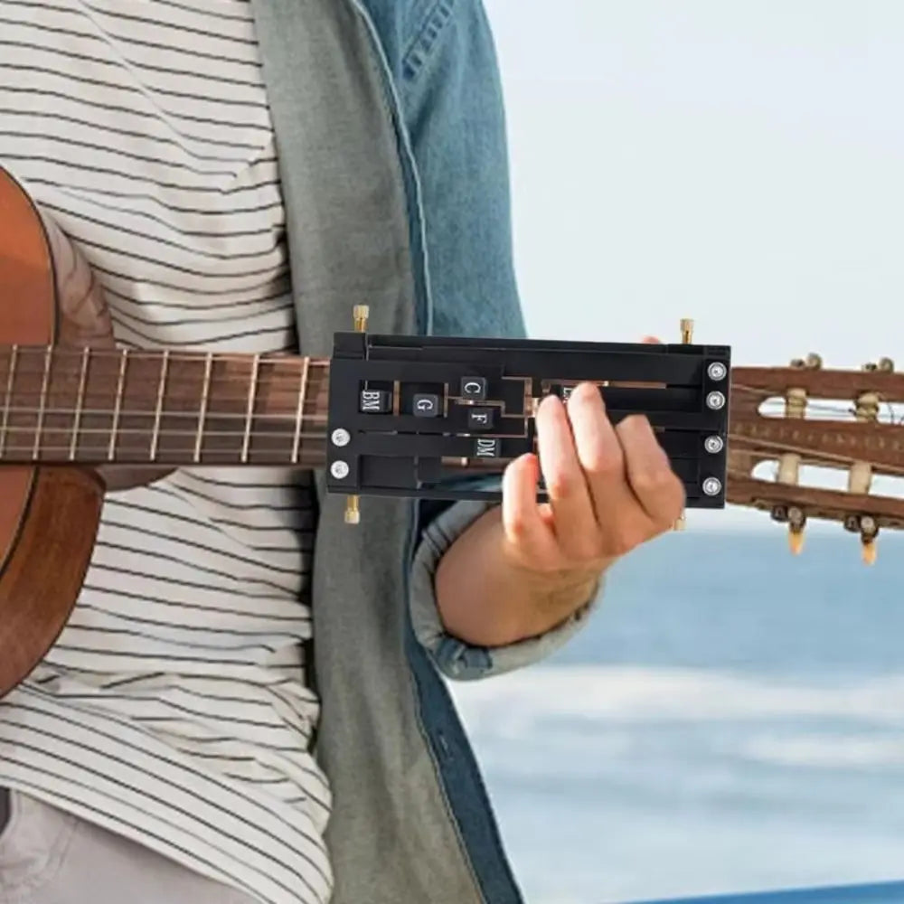 Beginner Guitar Chord Trainer - Portable Chord Learning Tool and Scale Practice Assistant for Guitar Players