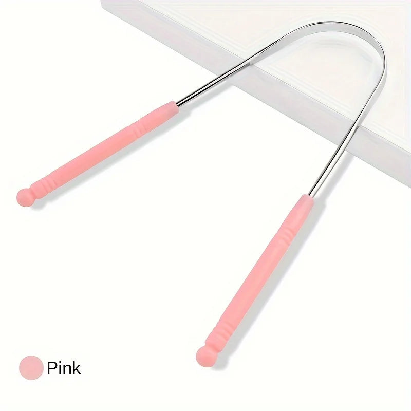 Stainless Steel Tongue Scraper – High-Quality Oral Tongue Cleaner Brush for Superior Oral Hygiene