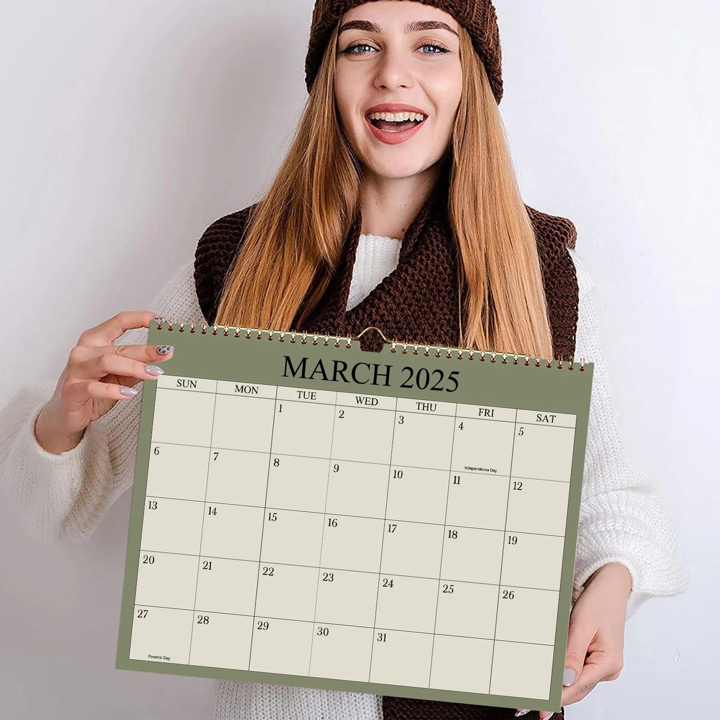 2025 Wall Calendar – 12-Month Planner (Jan-Dec), 8.7"x11" Office & Home Organizer