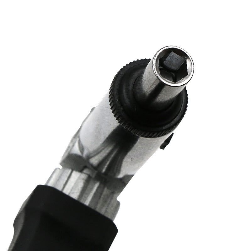 Multi-Function Ratchet Screwdriver – 0-180° Adjustable Angle, Left/Right Turn, 1/4 Inch Hex Interface