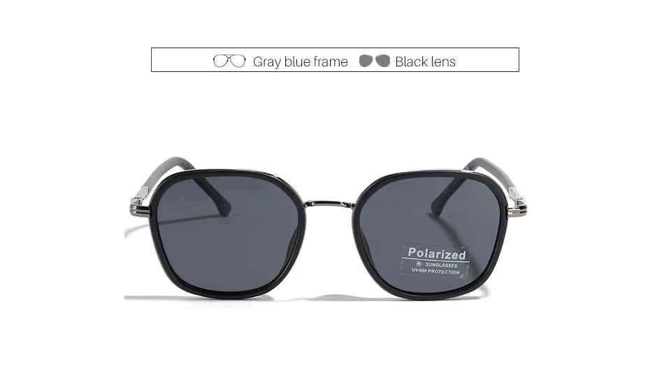 OVZA TR90 Polarized Sunglasses – Fashion Square Frame Driving Glasses for Men & Women S2074