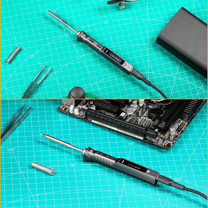 TS101 90W Mini USB Soldering Iron - Digital Adjustable Temperature Electric Solder Station with PD Charger Support