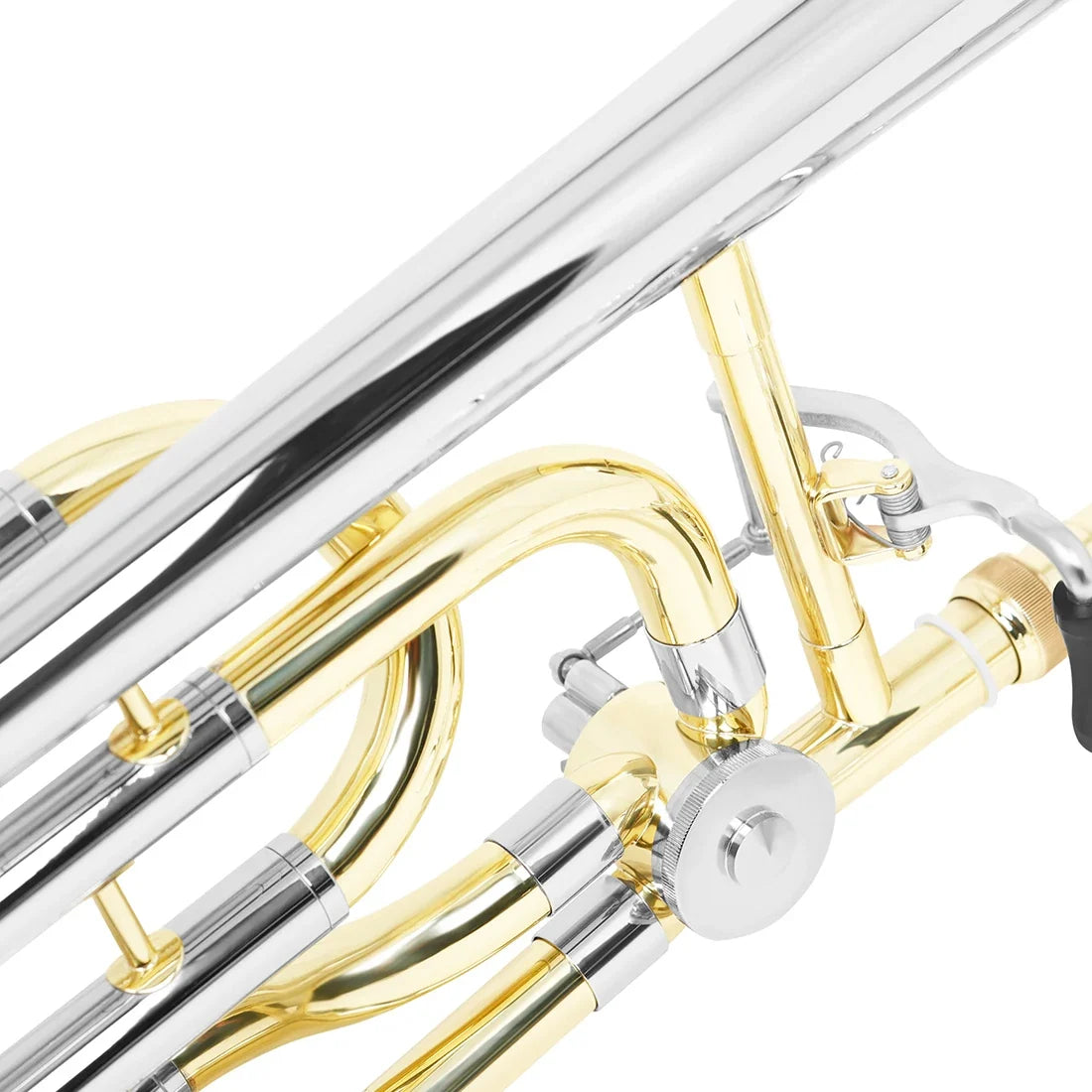 SLADE Bb Trombone Brass Wind Instrument - Tenor Alto Trombone with Cupronickel Mouthpiece & Accessories