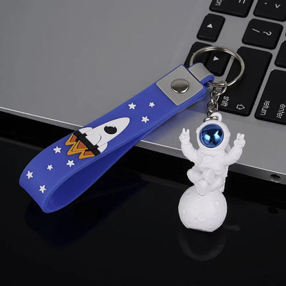 Astronaut Keychain Figurines - Spaceman Ornaments for Backpacks, Schoolbags, Home Decor, and Children's Gifts