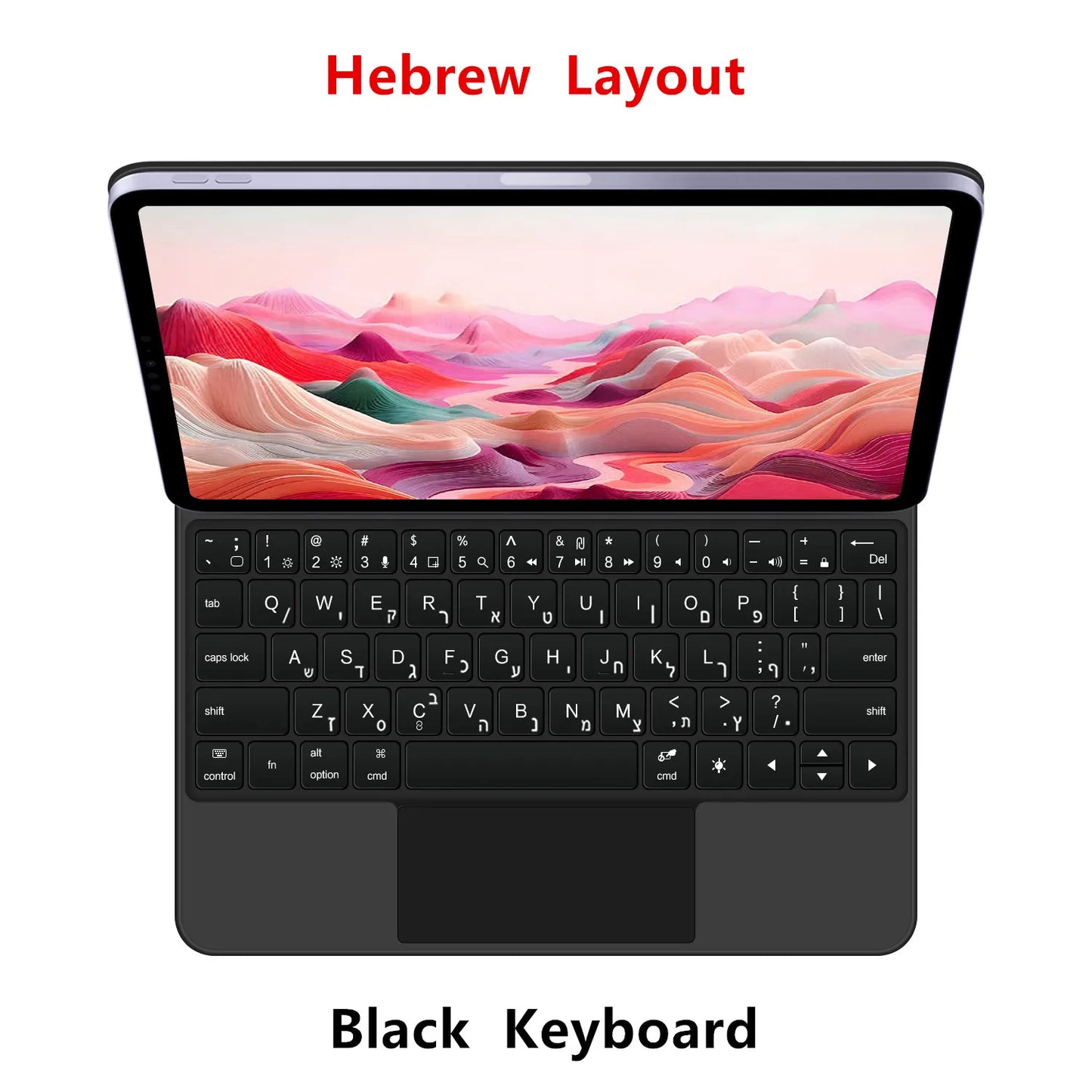Backlit Magic Keyboard Case for iPad Pro 11/13" (2024 M4) & iPad Air M2 – Smart Folio Cover