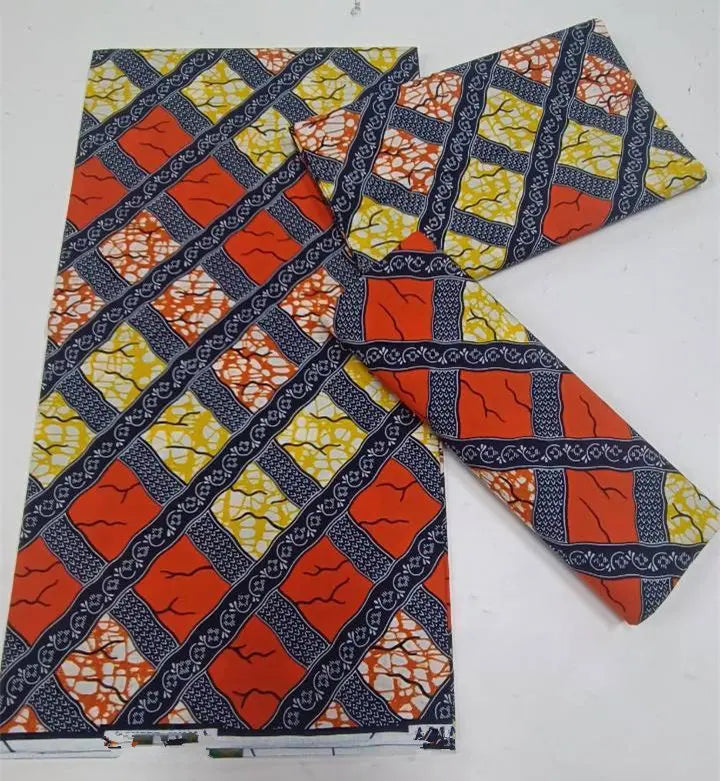 African Ankara Wax Print Fabric - 100% Cotton Batik Patchwork Sewing Material for Dresses & Crafts
