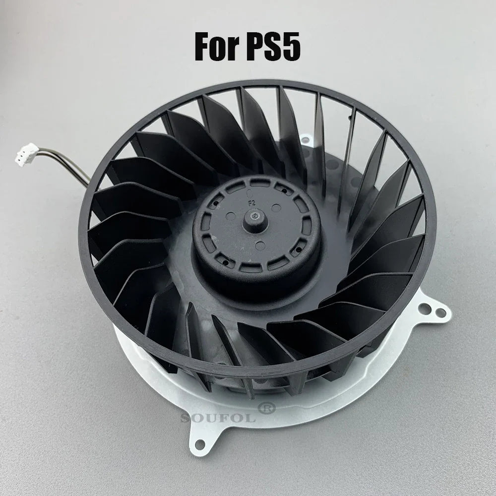 Original PS5 Internal Cooling Fan — 17 & 23 Blade Replacement Cooler for PlayStation 5 Console