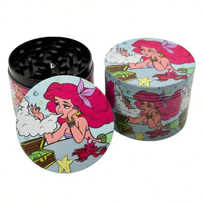 Nostalgia 50mm Metal Spice Grinder - 4-Layer Premium Kitchen Herb Grinding Tool