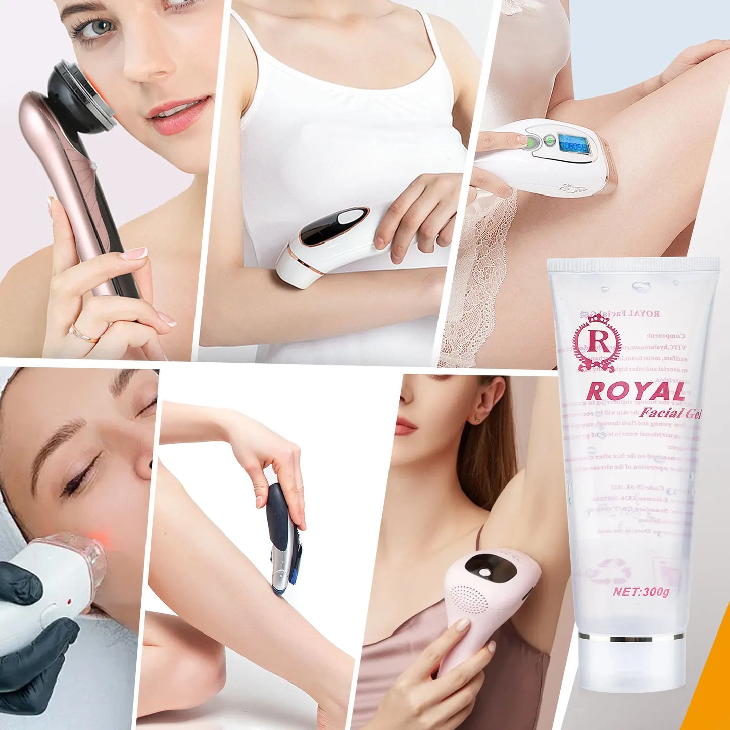 300g Ultrasonic Conductive Gel for 40K Cavitation RF Slimming Machine – Body & Abdomen Fat Burning Radio Frequency Gel