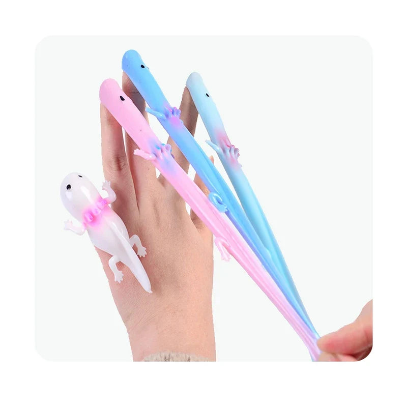 Shooting Fingertip Elastic Salamander Toy - Pullable Stress Relief Party Gift