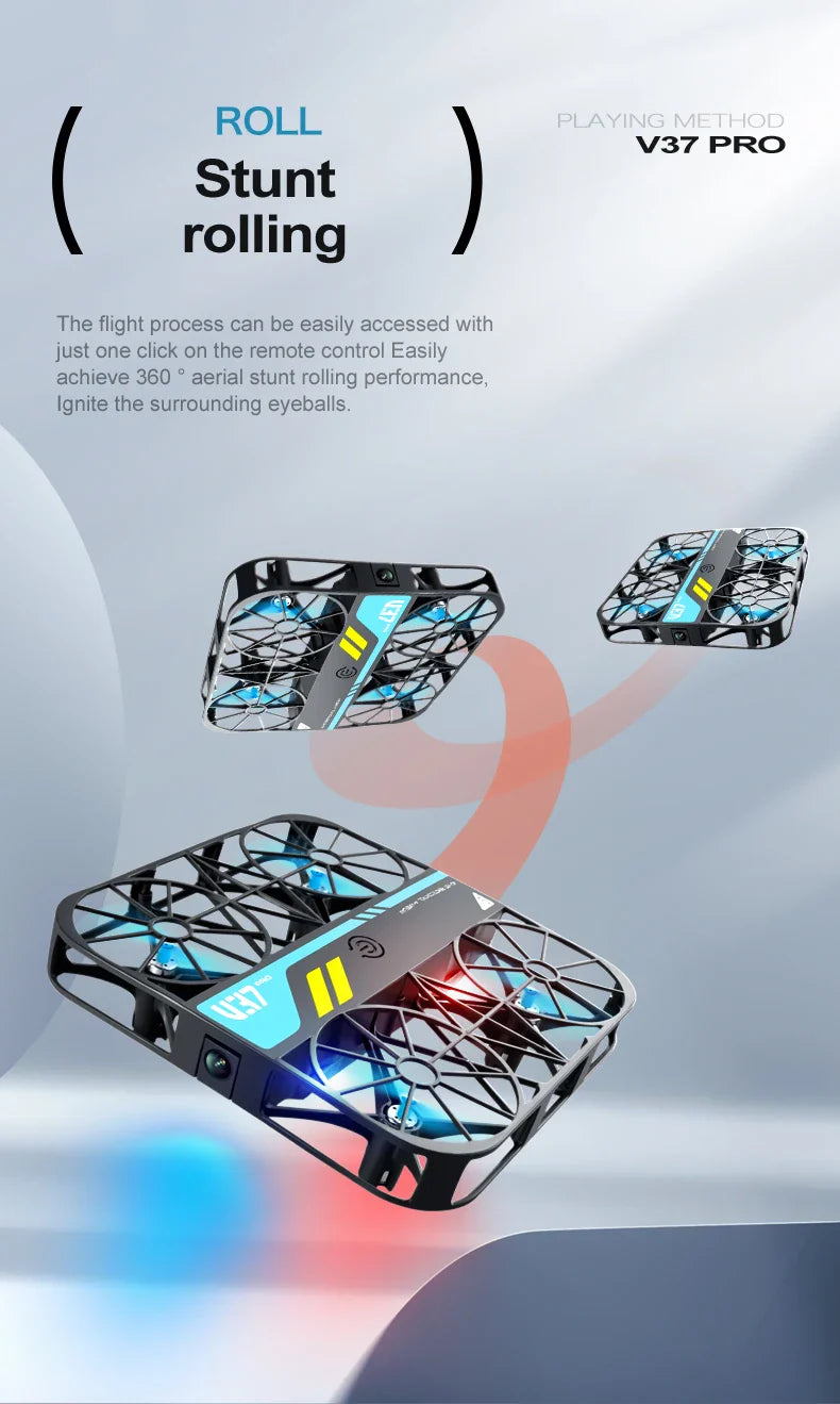 4DRC V37 Mini 8K Drone – Portable 4K HD WiFi FPV Quadcopter with Camera, RC Helicopter Toy & Family Gift
