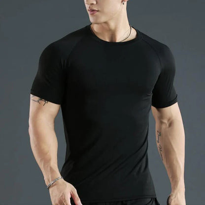 Men's Compression Running Shirt - Short Sleeve Quick Dry Fitness Training T-Shirt Gym Sportswear Top