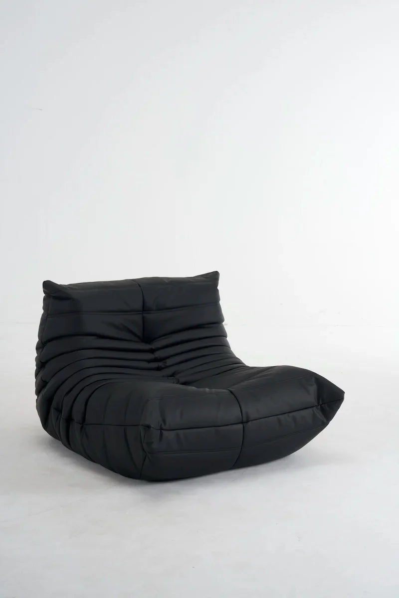 Caterpillar Togo Single Sofa – Tatami-Style Leisure Chair for Living Room or Bedroom, Reading & Relaxing Seat