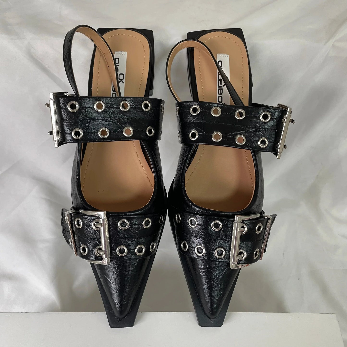 Women’s Pointed Toe Slingback Sandals – 2025 Spring Fashion Flats, Large Sizes