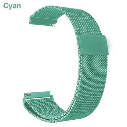 18mm-22mm Metal Watch Strap – Milanese Loop Bracelet for Garmin Vivoactive, Venu, Forerunner & SQ Series
