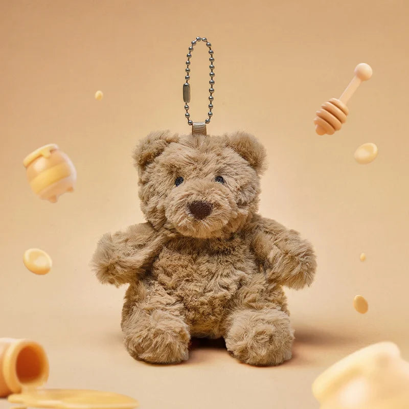 10cm Cute Animal Plush Keychains – Penguin, Frog, Bear & Turtle Soft Toy Charms for Bags, Perfect Birthday Gift for Kids & Women