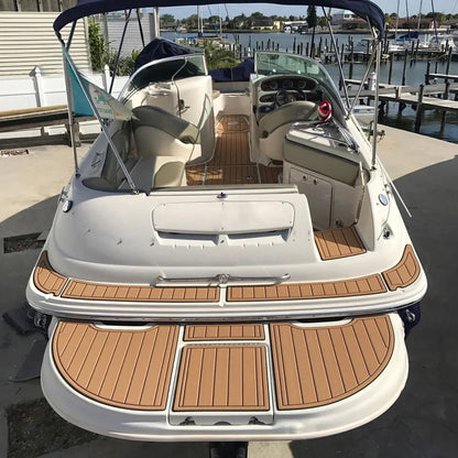 2.4m Self-Adhesive EVA Foam Boat Flooring | Faux Teak Marine Decking Sheet for Yacht, 8 Styles