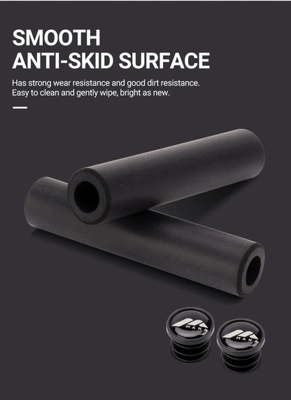 MANA MTB Silicone Bike Grips – Thickened Lightweight Shock-Absorbing Comfortable Bicycle Handlebar Grips