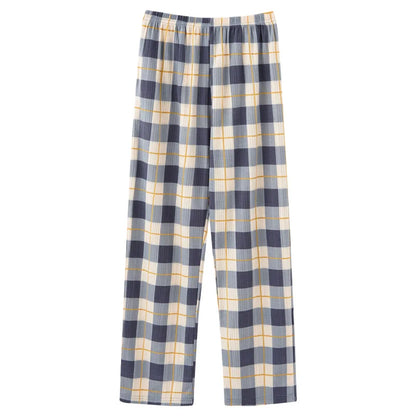 Men’s Plaid Pajama Pants - Soft Breathable Casual Lounge Trousers for Sleepwear & Nightwear