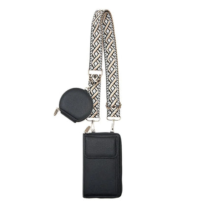 Women's Mini PU Leather Phone Bag - Lightweight Small Crossbody Purse for Everyday Use