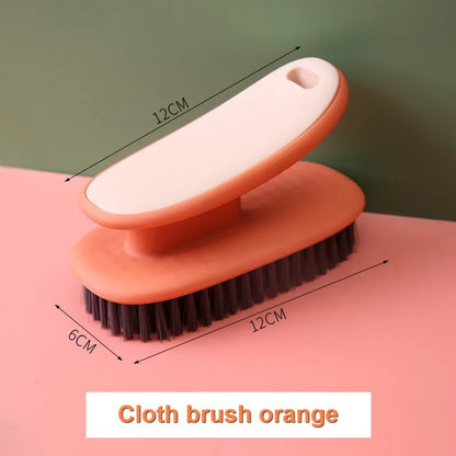 3247 Long Handle Shoe Cleaning Brush - Portable Laundry Scrub Brush Set for Home & Travel Use