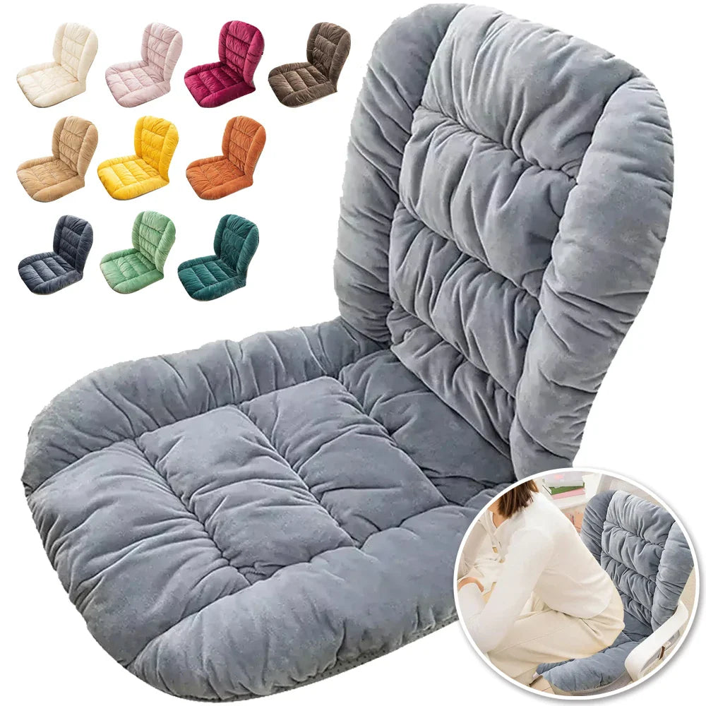 Luxury Thick Chair Cushion with Back Support – Non-Slip Soft Pad for Office, Student, Patio, Garden & Rocking Chairs