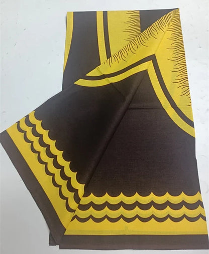 100% Cotton Ankara Wax Fabric - High Quality Soft Real Dutch Pagne Print for Dresses & Sewing