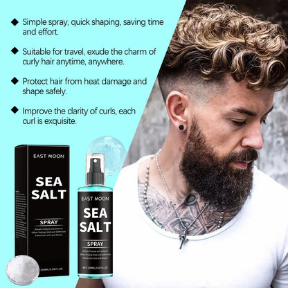 Sea Salt Hair Styling Spray - Volumizing Texturizing Spray for Strong Hold & Fuller-Looking Hair