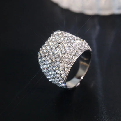 Hip Hop Style Men’s Rings - Copper Iced Out Bling Pave Cubic Zirconia Geometry Fashion Ring Jewelry Charm