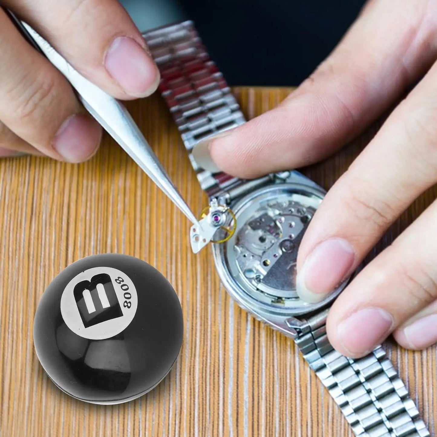 Rubber Ball Watch Case Opener - Inflatable Watch Back Cover Removal & Repair Tool for Watchmakers