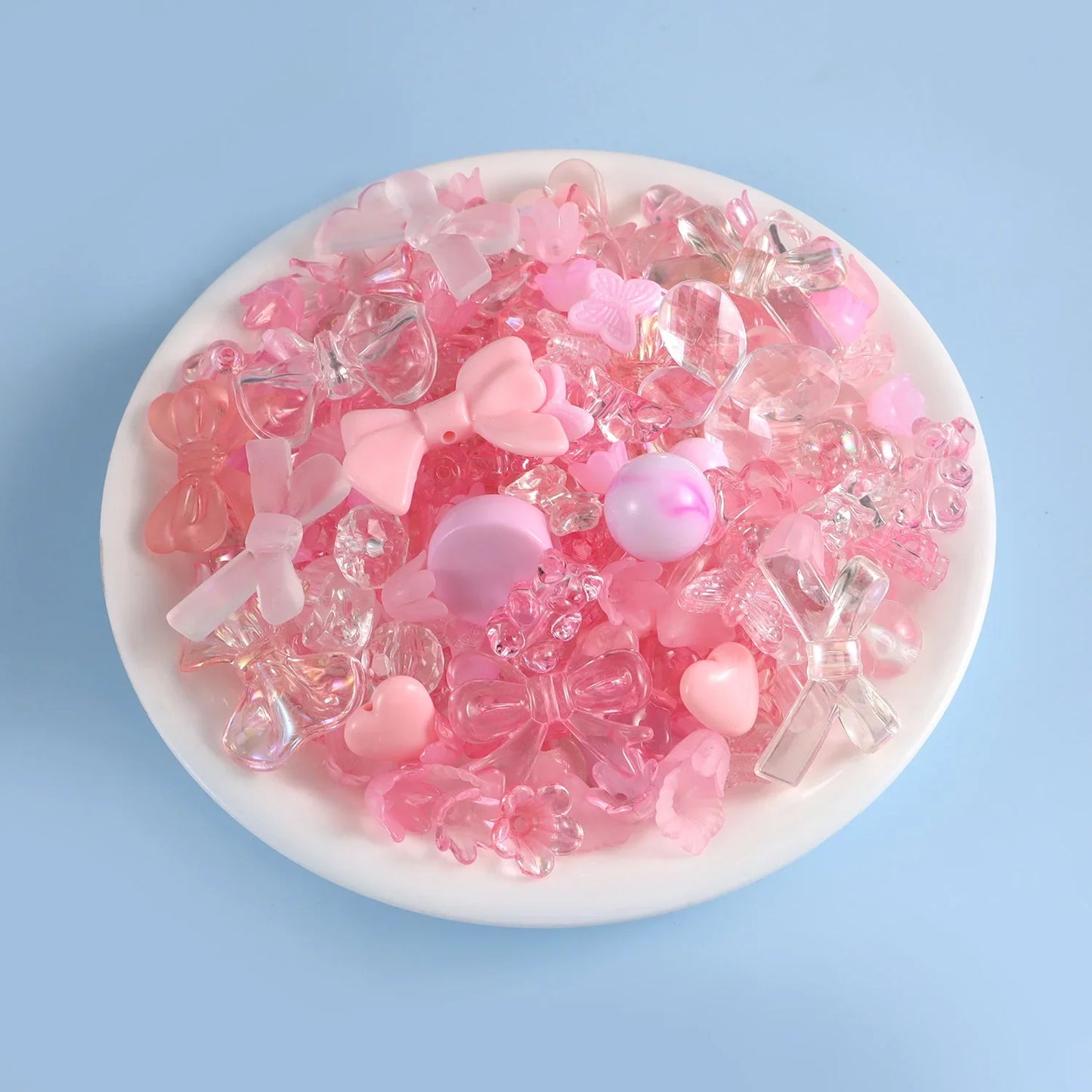 Candy Color Acrylic Beads - Mixed Style DIY Beads for Handmade Bracelets, Phone Chains & Jewelry Making