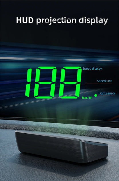 Car Head-Up Display M2 – HD GPS Speedometer, Digital Speed KMH Projector for All Cars, Auto Electronics Accessories