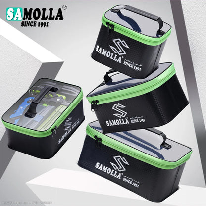 EVA Thickened Waterproof Fishing Box Bag – Live Fish Bucket and Storage Case for Gear, Main/Sub Line, and Floats