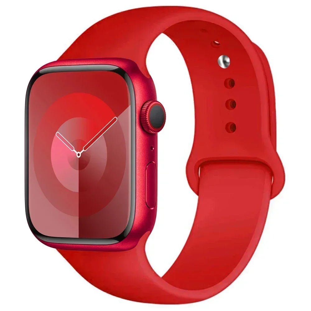 Silicone Sport Band for Apple Watch — Fits Ultra 2/3 & Series 11–SE (40–49mm)