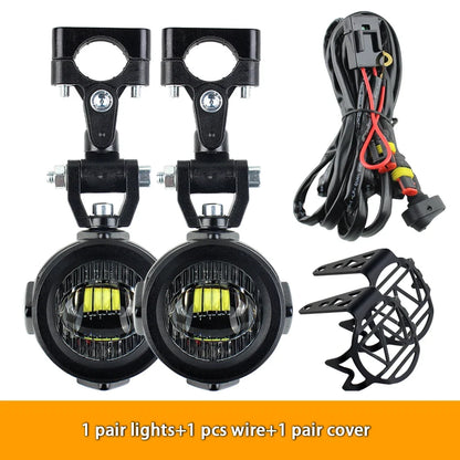 40W Motorcycle Auxiliary Fog Lights - Upgrade 6000K Bright LED Driving Lamps for BMW R1200GS F800GS F700GS F650 K1600