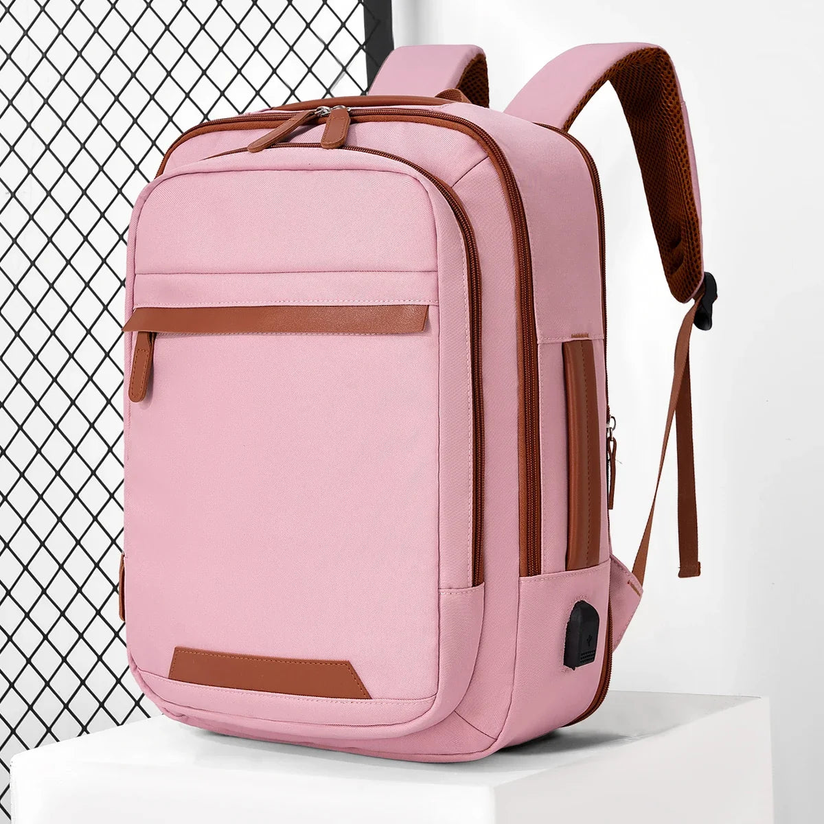 USB Rechargeable Laptop Backpack - Waterproof Large Capacity Unisex School & Travel Bag