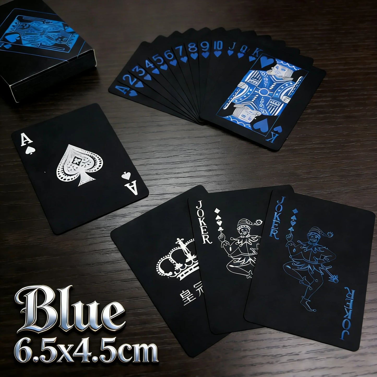 Waterproof PVC Playing Cards Deck - Classic Poker Game Cards for Kids & Adults with Premium Design