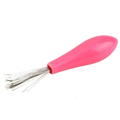 Hair Brush Cleaner Tool – Plastic Handle Comb Cleaning Brush for Removing Embedded Hair & Debris