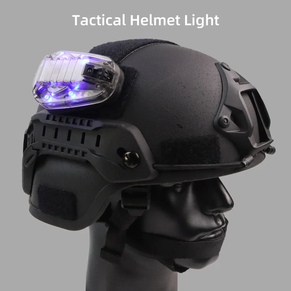 BOOIU Tactical Helmet Light – LED IR/Strobe IFF Signal Flashlight for Outdoor Sports and Survival