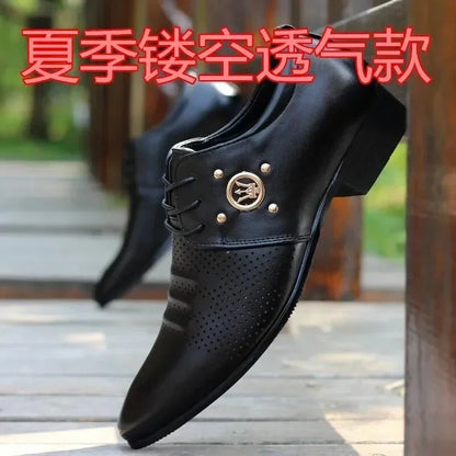 Men’s Italian Leather Dress Shoes - Colorful Business, Party & Wedding Formal Shoes for Summer