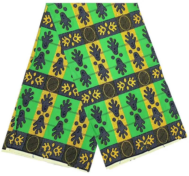 100% Cotton Ankara Wax Fabric - High Quality Soft Real Dutch Pagne Print for Dresses & Sewing