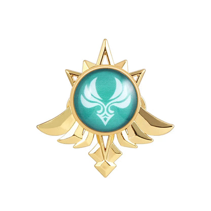Genshin Impact Sumeru Vision Brooch Pins - Tighnari Collei Dori Nilou Element Badge Cosplay Lapel