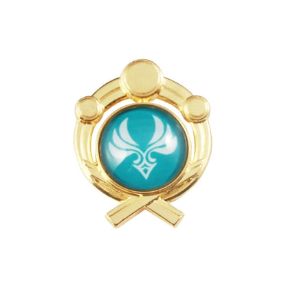 Genshin Impact Sumeru Vision Pins - Anime Character Element Badge Lapel Brooch Collectible Accessories