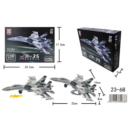 Military Building Blocks Set - F22 Fighter Jet M1A2 Tank & Helicopter Model Toys for Boys Christmas Gifts