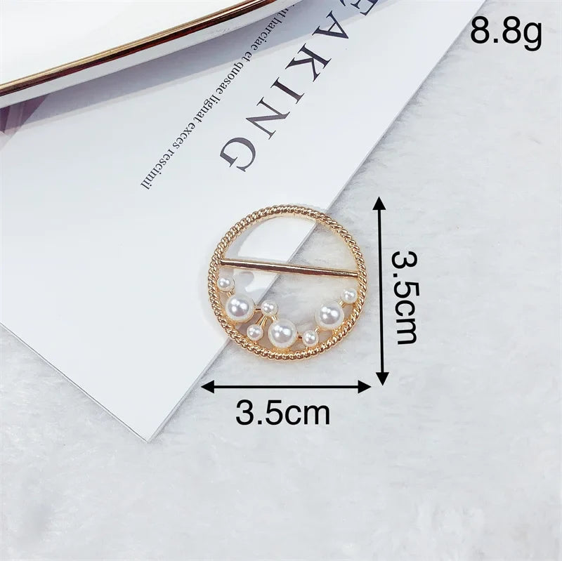 Creative Knot Buckles – Geometric T-Shirt & Scarf Waist Tightening Buttons, Clothing Accessories
