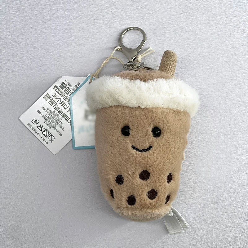 Cute Golf Ball Plush Keychain - Grape Jellyfish Hippo Elephant Bag Charm Mini Plush Toy Collection