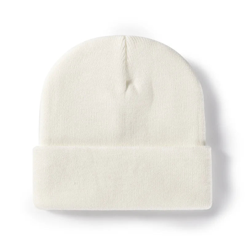 Winter Knit Beanie Hat - Warm Stretch Skull Cap for Boys Girls Adults in Black White Blue Pink & More Colors