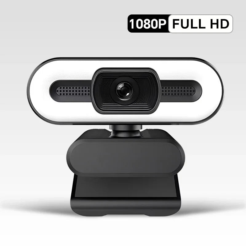 Portable Full HD Webcam – 1080P/2K/4K Autofocus PC & Laptop Camera with Microphone, Flexible Live Streaming and Broadcast Light